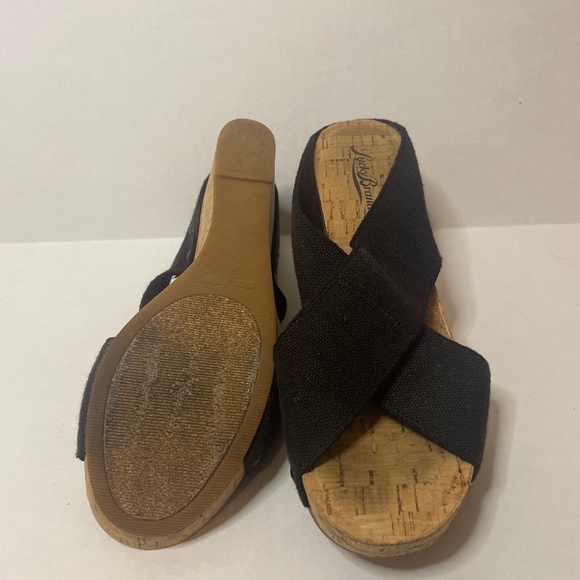 Lucky Brand Platform  Reaction Cork Sandals Wedges Size 8.5 - Picture 4 of 6